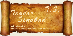 Teodor Sinobad vizit kartica